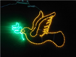 2D  LED motif light - pigeon